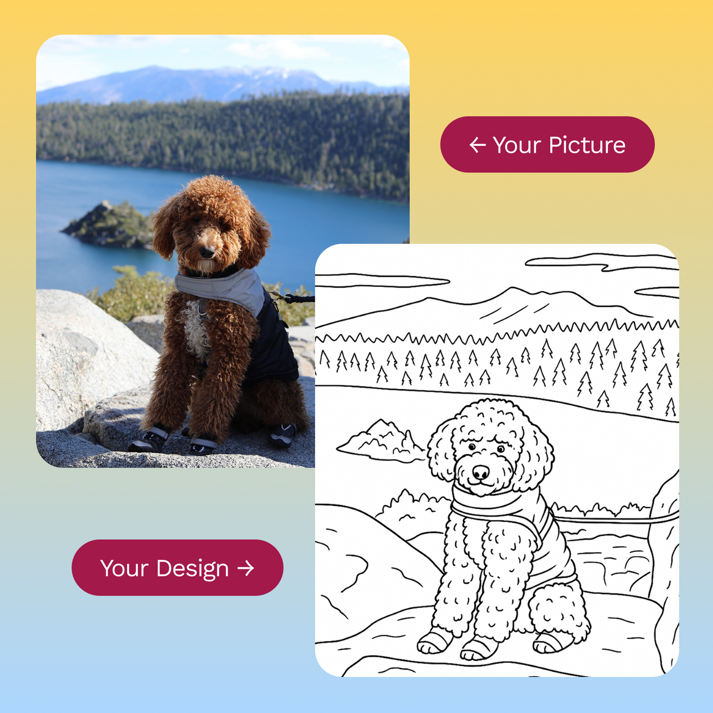 Custom Coloring Pages (Digital Download)